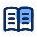 Literature Open Book Reading Book Icon