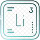 Lithium Chemistry Periodic Table Icon