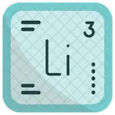 Lithium Chemistry Periodic Table Icon