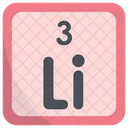 Lithium Periodic Table Chemists Icon