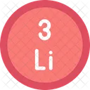 Lithium Periodic Table Chemistry Icon