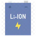 Lithium Ion Li Ion Battery  Icon