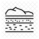 Lithospharenokosystem Lithosphare Geografische Schicht Symbol