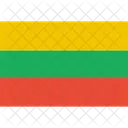 リトアニア、国旗、世界 アイコン