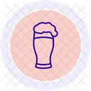 Icone De Linha Pint Of Stout Ícone