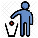Litter Signaling People Icon