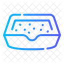 Litter Box Poop Sand Icon