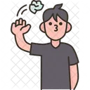 Littering Garbage Throw Icon