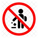 Littering Prohibited Do Not Litter Littering Icon