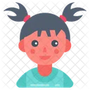 Little Angle Kid Daughter Icon