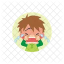 Crying Cry Boy Icon