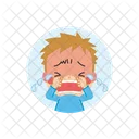 Little Boy Crying Loudly  Icon