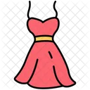 Little Dress Dress Woman Icon