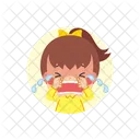 Crying Cry Girl Icon