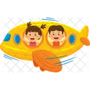 Child Fun Plane Icon