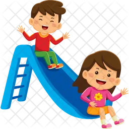 Little Kids Play Slides  Icon