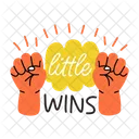 Little Wins Motivation Inspiration Icon