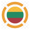 Lituania Bandeira Ícone