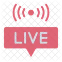 Live Streaming Content Creation Icon