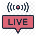 Live Streaming Content Creation Icon