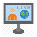 Live Video Streaming Icon