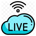 Cloud Music And Multimedia Live Icon