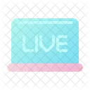 Live Live Streaming Screen Icon