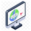 Live Streaming Live Browsing Icon