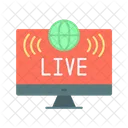 Live Live News Media Symbol
