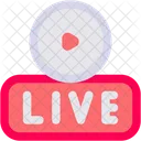Live Live Stream Streaming Icon