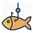 Live Bait Fishing Lure Icon