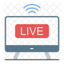 Live Live Streaming Broadcast Icon