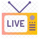 Television Live Broadcast Live Icon