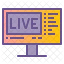 Live Chat Live Broadcast Icon