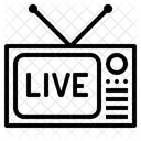 Television Live Broadcast Live Icon