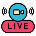 Live Button  Icon