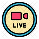 Live Button  Icon