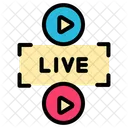 Live Button Music Play Icon