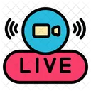 Live Button  Icon