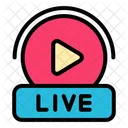 Live Button  Icon