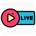 Live Button  Icon