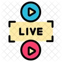 Live Button  Icon
