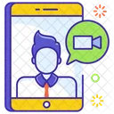 Live Call Mobile Chat Video Chat Icon
