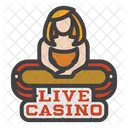Live Casino Casino Casino Game Icon