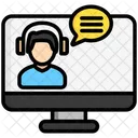 Live Chat Communication Video Chat Icon