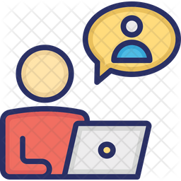 Free Live Chat Icon Of Colored Outline Style Available In Svg Png Eps Ai Icon Fonts