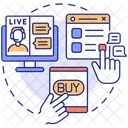 Live Chat Digital Icon