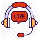 Live Chat Communication Video Chat Icon