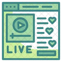 Live Coding Video Live Video Website Icon