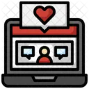 Live Dating Love Heart Icon